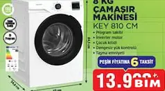 KEYSMART KEY 810 CM 8 KG ÇAMAŞIR MAKİNESİ